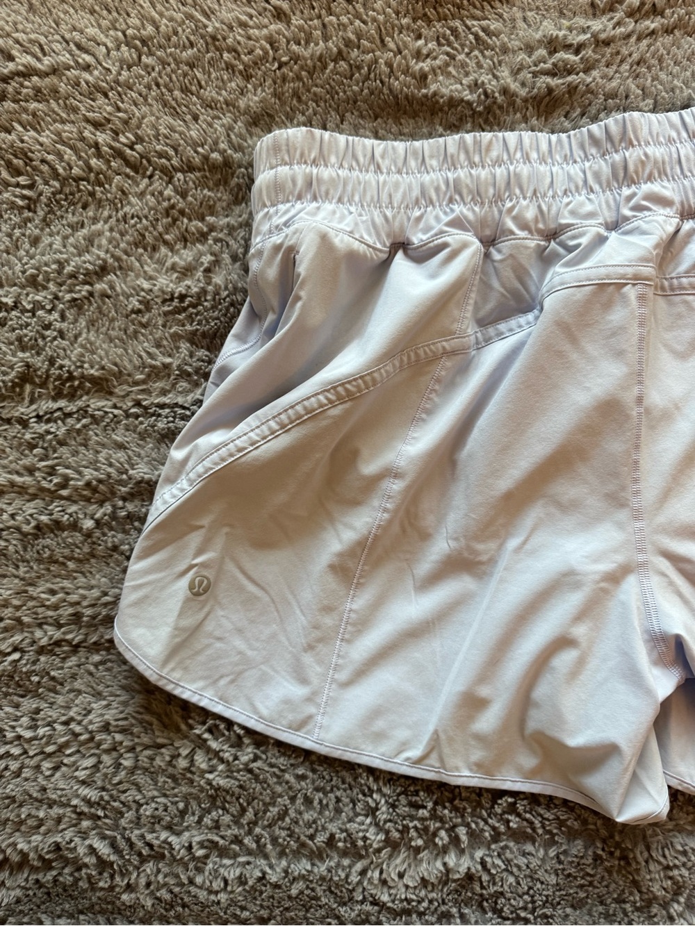 LULULEMON Women’s Track That High Rise Lavender Women's Running Shorts Size 12 - Picture 7 of 14